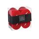 Lot de 4 bougies votives rustique rouges D 4.5x4cm