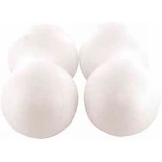 Lot de 4 boules polystyrène D 7cm