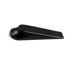 Lot de 4 cales-portes plastique noir 12x2.7x3.6cm