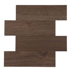 Lot de 4 crédences adhésive BOISEO marron 25x25cm