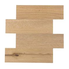 Lot de 4 crédences adhésives BOISEO aspect bois 25x25cm