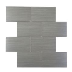 Lot de 4 crédences adhésives CAREO chrome 25x25cm