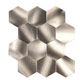 Lot de 4 crédences adhésives HEXA aspect cuivre 25x23cm