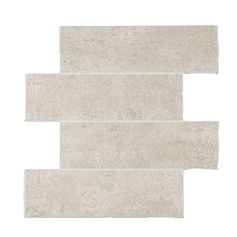Lot de 4 crédences adhésives PIERRE beige 25x25cm