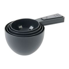 Lot de 4 cuillères à mesurer grises - NOEMIE HONIAT