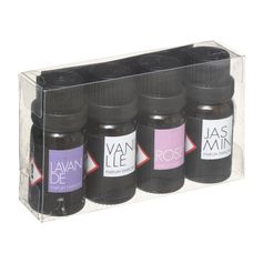 Lot de 4 flacons d'huile de fragrance 10ml