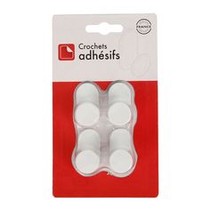 Lot de 4 mini crochets adhésifs banc