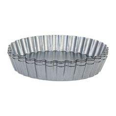 Lot de 4 moules à tartelettes en acier D 12cm