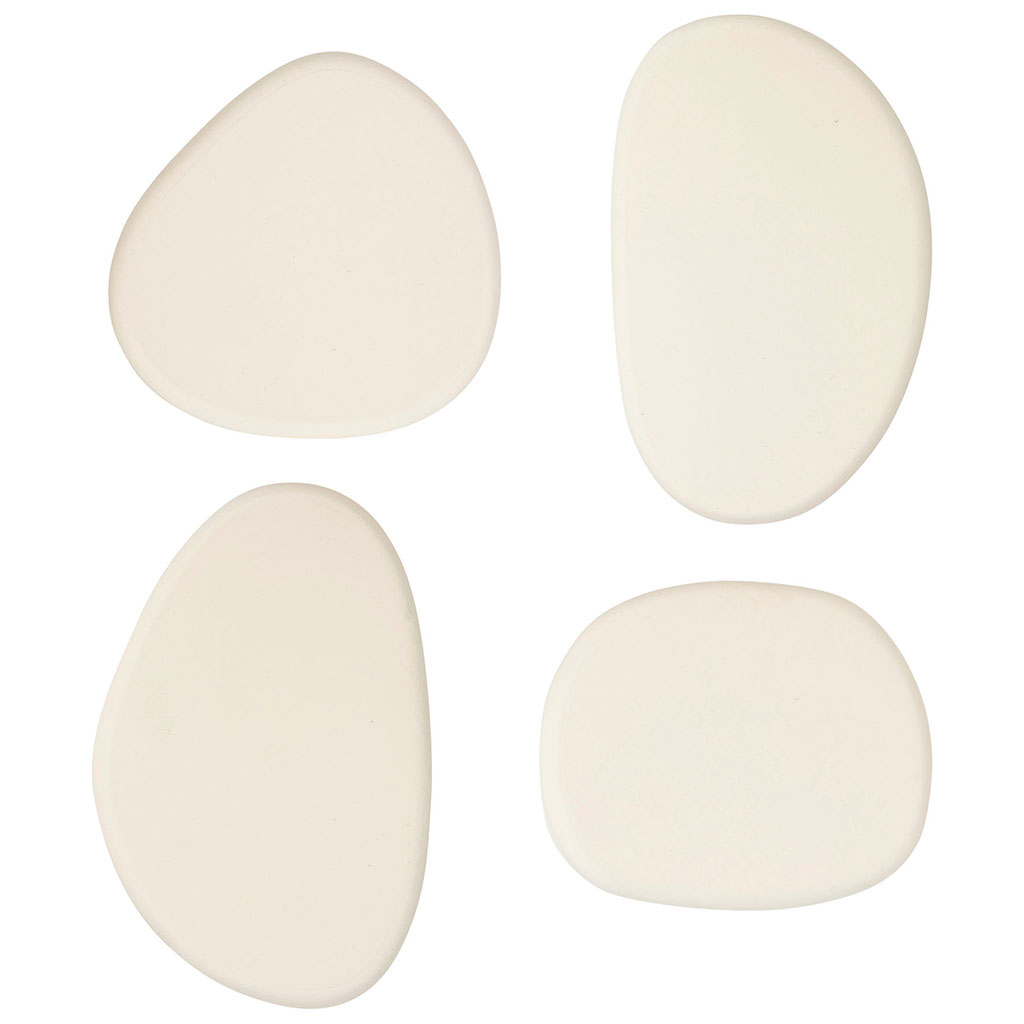 Lot de 4 patères forme organique KAREN