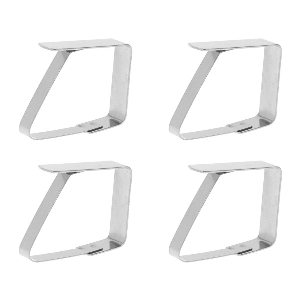 Pince nappe x 4 tout type de table ouverture 4,5 cm blanc