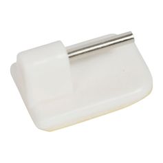 Lot de 4 supports tringle rideau adhésifs blancs 12mm