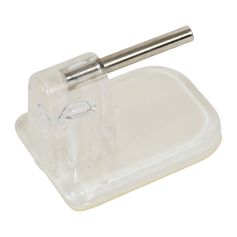 Lot de 4 supports tringle rideau adhésifs transparents 12mm