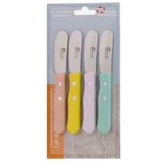 Lot de 4 couteaux à beurre manche bois - PRADEL EXCELLENCE Lot de 4 couteaux à beurre manche bois - PRADEL EXCELLENCE