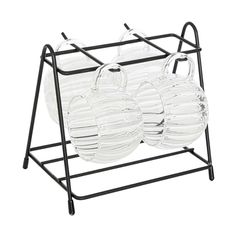 Lot de 4 tasses PUMPKIN sur rack 17x15.8x15cm