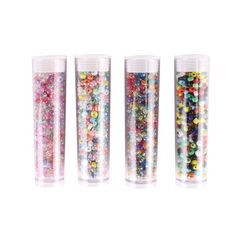Lot de 4 tubes perles rocailles multicolore 8g