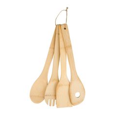 Lot de 4 ustensiles de cuisine bambou