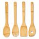 Lot de 4 ustensiles de cuisine bambou