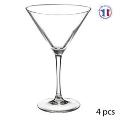 Lot de 4 verres à coktail en verre 30cl