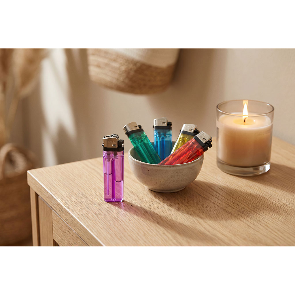 Lot de 5 briquets à pierre multicolore