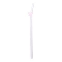 Lot de 5 pailles et goupillon verre transparent