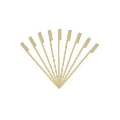 Lot de 50 piques à brochettes bois 15cm