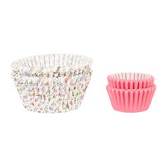 Lot de 100 caissettes papier imprimé fleurs et roses D 3cm et 5cm - NOEMIE HONIAT