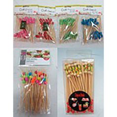 Lot de 50 piques apéro en bambou