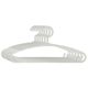 Lot de 6 cintres en plastique gris 13.5x18cm