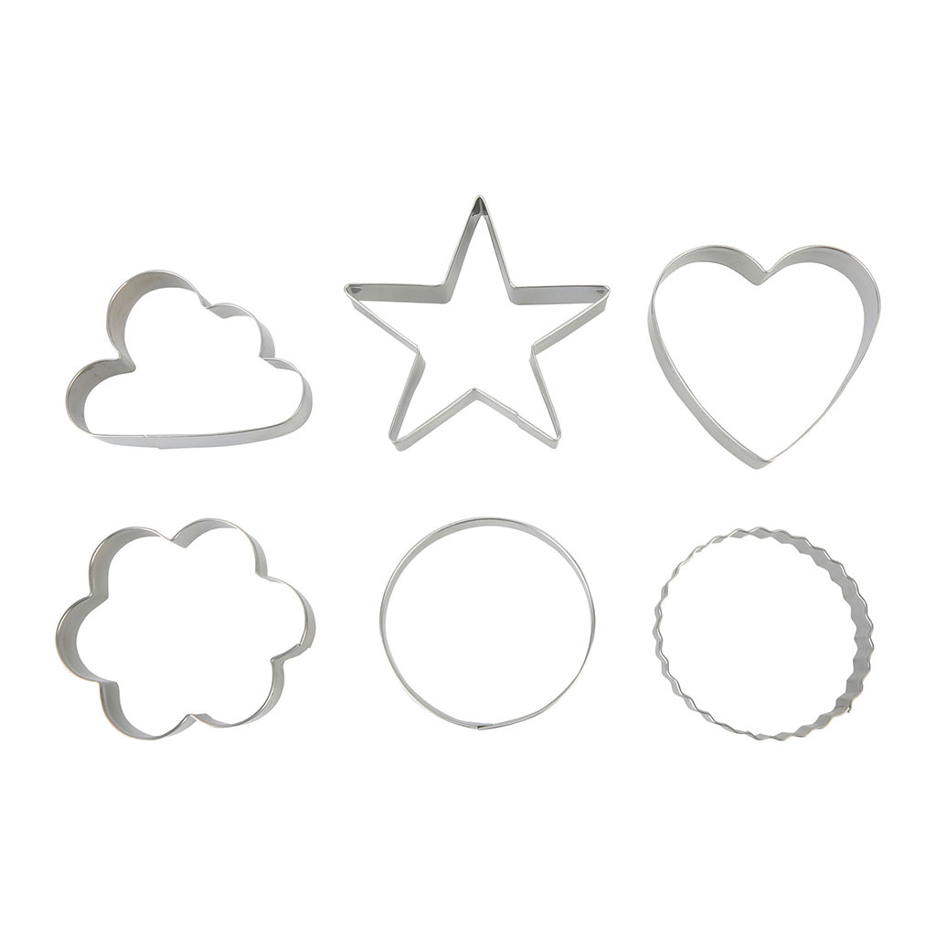 Lot de 6 emporte-pièces inox - NOEMIE HONIAT