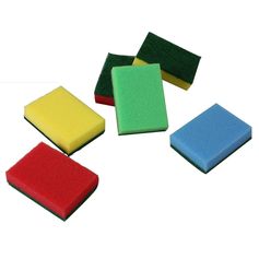 Lot de 6 éponges double usage