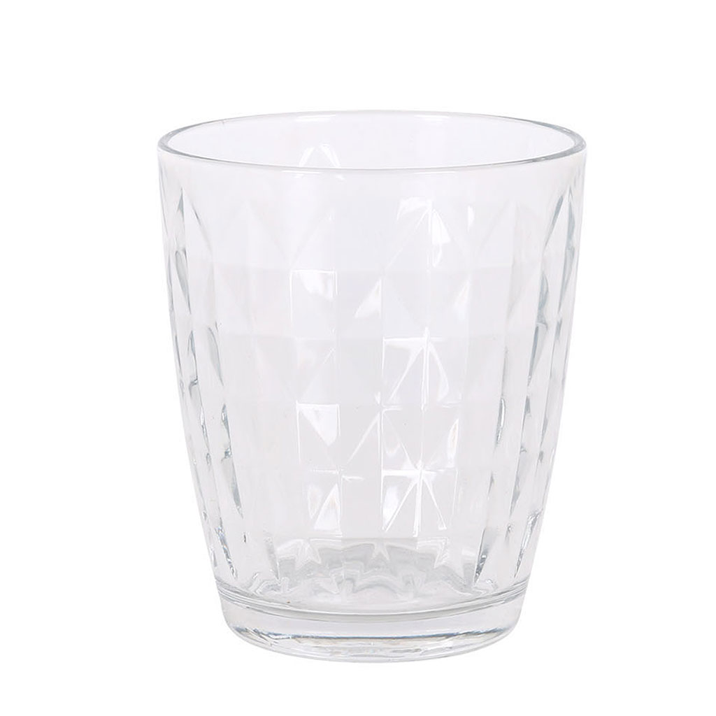 Lot de 12 verres à eau CARL'EAU à motif floral en verre 20cl