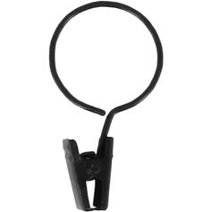 Lot de 8 anneaux à pince noir