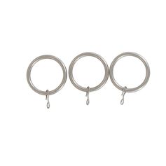 Lot de 8 anneaux argent mat D 28mm