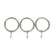 Lot de 8 anneaux métal argent mat D 20mm