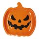 Lot de 8 assiettes citrouille halloween orange