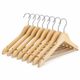 Lot de 8 cintres en bois 42x22.5x1.2cm