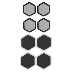 Lot de 8 patins glissants hexagonal pour meubles 10.3x0.5x9cm