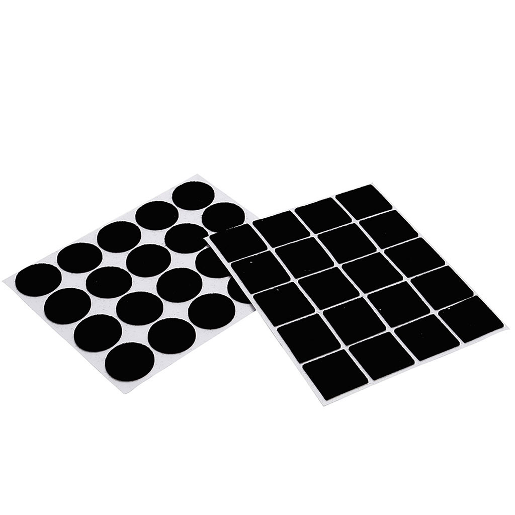 Patins en feutre, 160 pièces patins pour meubles (carrés et ronds), noirs, patins  pour