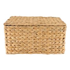 Malle de rangement tressée jacinthe 35x19x25cm