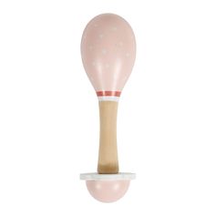 Maracas bois motif cygne