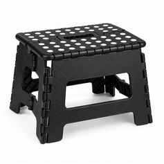 Marche pied pliant noir 22cm