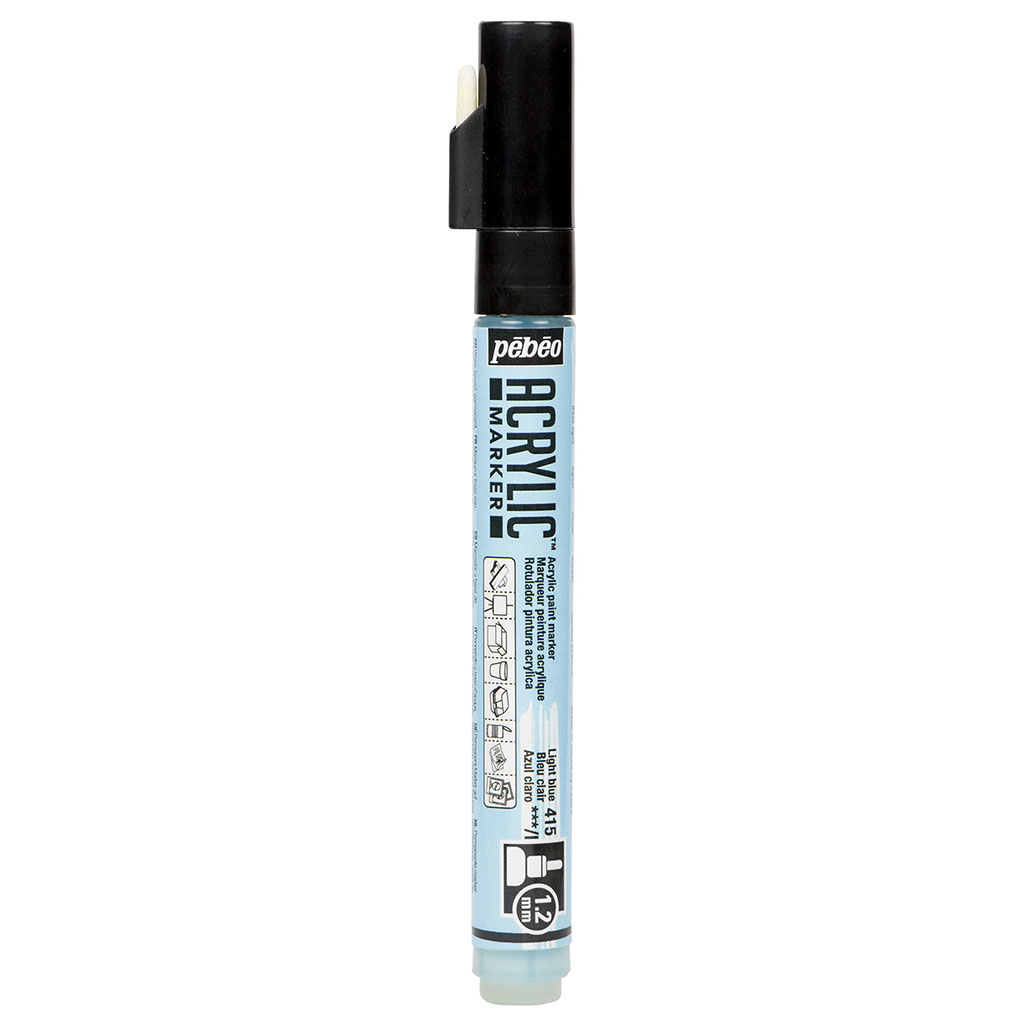 Marqueur peinture acrylique bleu 1.2mm