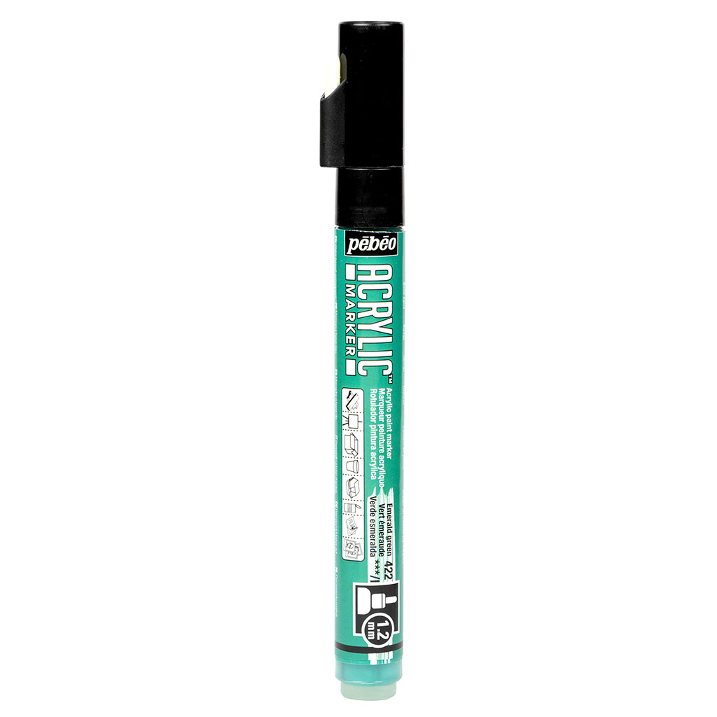 Marqueur peinture acrylique vert émeraude 1.2mm