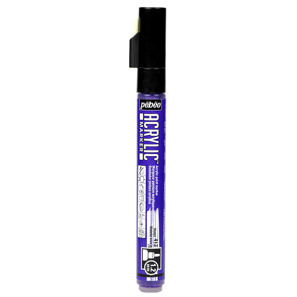 Marqueur peinture acrylique violet 1.2mm