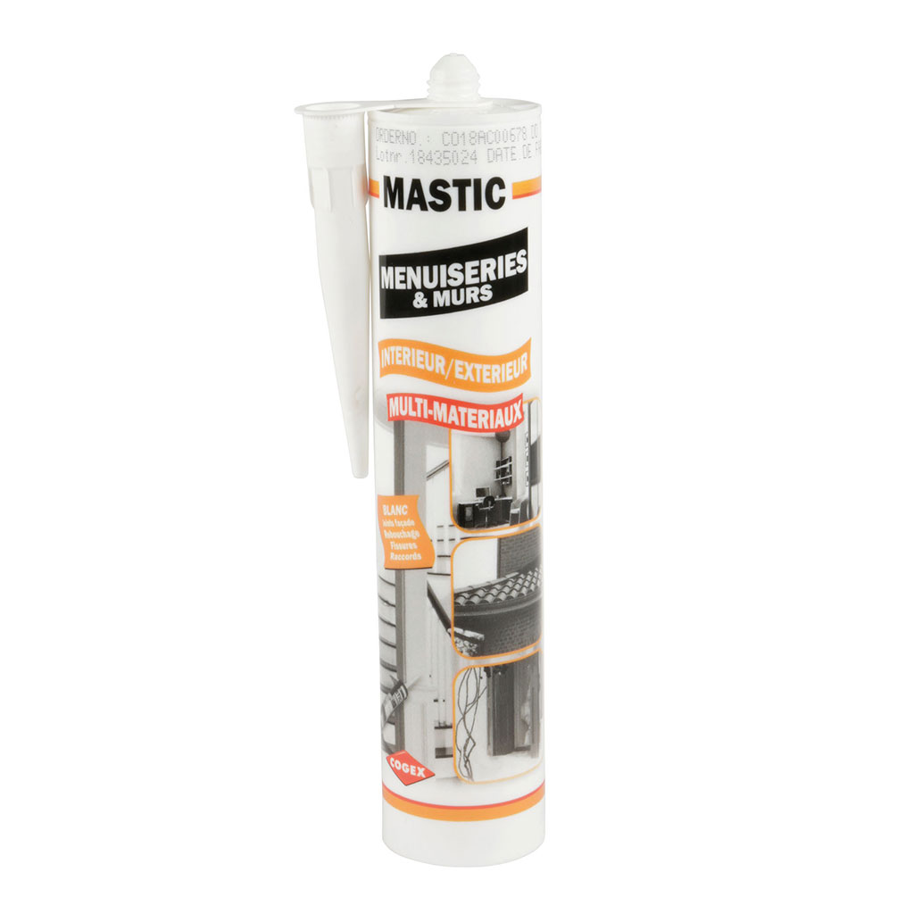 Mastic Acrylique Blanc RAL 9016 - 310ML  Scellant à Joints Efficace et  Facile à Utiliser - 100% Volet Roulant