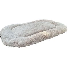 Matelas ovale pour chien YVLA polyester beige 80x60cm