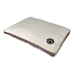 Matelas PATCHY rectangulaire pour chien polyester noisette et beige 100x70cm