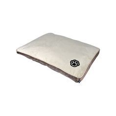 Matelas PATCHY rectangulaire pour chien polyester noisette et beige 80x60cm