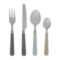 Ménagère 16 pièces inox et plastique