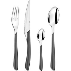 Ménagère 24 pièces ECLAT acier gris - AMEFA